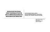 GEOSPATIAL INFORMATION IN EMERGENCY MANAGEMENTggs685.pbworks.com/w/file/fetch/107793818/Edited_FIRM.pdf · The dynamic nature of geosocial information in particular, and the knowledge