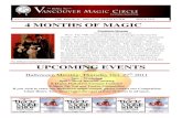 THE MAGICAL MINUTES NEWSLETTER … · UPCOMING EVENTS THE MAGICAL MINUTES NEWSLETTER SINCE 1942 Bryn Williams-VMC President ... because of the excellent organization and planning