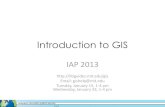 Introduction to GIS - MIT Librarieslibraries.mit.edu/files/gis/Introduction_to_GIS_Presentation_2013.pdf · ESRI ArcGIS: ArcMap • Provides the most tools for processing data, doing