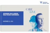 JEFFERIES 2019 LONDON HEALTHCARE CONFERENCE...Dividend reflects investments in future growth We remain committed to our ambitious goal for the dividend development to be closely aligned