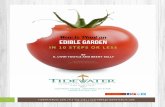 How to Plant an EdiblE Garden · - these are small starter plants you’ll purchase from your local greenhouse, nursery or garden center. They can be purchased at any time in the