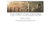 THE FIRST CIVILIZATIONSmrsthillens.weebly.com/uploads/8/3/8/3/83837888/world...Ancient Mesopotamia •Main Idea: In ancient Mesopotamia, city-states elaborated the concept of the law