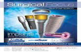 Surgica lFocus - Dental Supplies, Medical Supplies from ... · • The 2.3mm and 2.9mm sizes are miniature dental implants with Zest LOCATOR®head that can be placed in an easy two