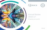 Annual Review 2016-17 - rics.org...8 RICS Annual Review 2016-17 RICS Annual Review 2016-17 9 Growth in demand for our professional credentials ARC candidates (in 104 countries) are