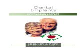 Dental Implantsandrewshelley.com/downloads/Implant_Info_Leaflet.pdf · In most cases placing dental implants involves a simple procedure which is carried out under local anaesthetic