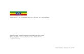 ETHIOPIAN COMMUNICATIONS AUTHORITY · Ethiopia. These full-service licenses will be accompanied by spectrum licenses that assign specific blocks of radio spectrum. 4.2. In addition,