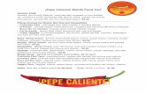 ¡Pepe Caliente! Mobile Food Cart ¡PEPE CALIENTE!€¦ · Tostada - cochinita pibil, black beans, crema, queso fresco, purple cabbage, avocado, pickled red onions and cilantro -