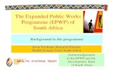 The Expanded Public Works Programme (EPWP) of South Africacedoc.inmujeres.gob.mx/Seminarios/crisis_empleo/1/sesion1/irwin_friedman.pdfOUTSOURCED 3.1 million • TEMP/PART-TIME/DOMESTIC