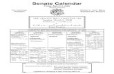 Senate Calendar - leg.state.fl.us€¦ · Senate Calendar Friday, March 3, 2000 (60 days remaining) Toni Jennings William G. “Doc” Myers President President Pro Tempore ˘ˇ ˆ˙˙˙