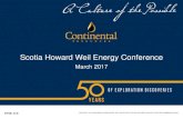Scotia Howard Weil Energy Conference · and other announcements the Company makes from time to time. Readers are cautioned not to place undue reliance on forward-looking statements,