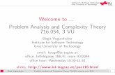 Problem Analysis and Complexity Theory SS16 · Birgit Vogtenhuber Problem Analysis and Complexity Theory, 716.054, summer term 2016 5 Space Complexity De nition: Let t : N ! N be