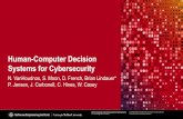 Human-Computer Decision Systems for Cybersecurity · Static Analysis of a Large Scale Malware Repo. 19 Human-Computer Decision Systems in Cybersecurity October 26, 2016 ... Operationalize