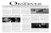 the bserver - University of Notre Dame Archivesarchives.nd.edu/observer/2010-03-18_v44_109.pdf2010/03/18  · Paper Gallery in the Snite Museum of Art. The Distinguished Speaker Series