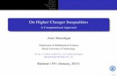 On Higher Cheeger Inequalitiessina.sharif.edu/~daneshgar/Talks/SUT 2013-91-11-14.pdf · theory and Harmonic Analysis, Graph theory and Combinatorial Optimization, Theoretical CS,