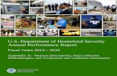 U.S. Department of Homeland Security Annual Performance Report · information on the Department’s Agency Priority Goals. The report is consolidated to incorporate our annual performance