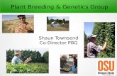 Shaun Townsend Co-Director PBG - Barley World · Genetics and Breeding Publication, Variety/Germplasm release Doubled haploids 0.0 52_0206 3.2 A10133 3.7 A11281A11283 ... with a focus