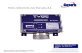 TVOC Instrument User Manual V3 - poltraf.rupoltraf.ru/UserFiles/ionscience/TVOC_eng.pdf · TVOC MANUAL Ion Science Ltd Page 6 of 29 2 Introduction to TVOC TVOC is a fixed continuous