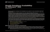 Oracle Database Scalability in VMware® ESX · Memory scalability: ... (MMU) to optimize memory performance. This large‐page feature can be enabled in many ... The server used was