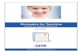 Strategies for Teaching...1. Comprehensive treatment packages-Comprehensive behavioral treatment for young children (Discrete Trial Training) 2. Antecedent package (ABA, positive behavior