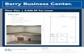Berry Business Center. - LoopNet · 2018-08-22 · Berry Business Center. 5900 E Berry Street, Suite 120 | Fort Worth, Texas 76119 Floor Plan | 5,000 SF For Lease Suite 120 • 5,000