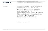 June 2016 HIGHWAY SAFETY · Roadside Hardware Could Further Enhance Safety June 2016 GAO-16-575 United States Government Accountability Office . United States Government Accountability