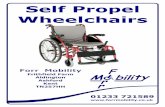 Self Propel Wheelchairs - irp-cdn.multiscreensite.com Pro… · Self Propel Wheelchairs Forr Mobility Frithfield Farm Aldington Ashford Kent TN257HH 01233 721589