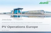 WORKSHOP: The role of technology and O&M in protecting ... · PV Operations Europe 05.03.2020 JinkoSolar WORKSHOP: The role of technology and O&M in protecting assets. Grafik 6