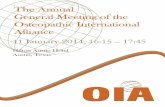The Annual General Meeting of the Osteopathic ... · 18 BVO, UP) (December 2011), Register for Osteopaths of Belgium (ROB) (December 2011), Uniform 19 National Register of Osteopaths
