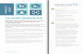 PRODUCT BRIEF - AneviaPRODUCT BRIEF  REDUCE YOUR OPEX AND SUPPORT COSTS THROUGH REMOTE MONITORING AND CONFIGURATION Anevia Cloud Services oﬀers a full set of features which
