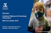 Welcome Graduate Diploma in Psychology Orientation Mid Year … · 2020-07-31 · Graduate Diploma in Psychology Orientation Mid Year Intake 2020 Simon Cropper –Graduate Diploma