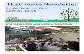 October/November 2016 Edition no - Husthwaite · Call Steve Humphreys on 01845 597865 or 07730 303923 . 3 Husthwaite Newsletter is jointly funded by the Parish Council, ... visiting