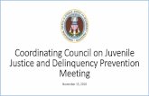 Coordinating Council on Juvenile Justice and …...Agenda 3:34 p.m. –3:45 p.m. Changing Minds PSA Launch 3:45 p.m. –4:00 p.m. Open Discussion Led by the Attorney General 4:00 p.m.