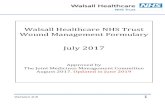 Walsall Healthcare NHS Trust Wound Management Formulary · 2019-07-12 · These products will either be prescribed directly via the Tissue Viability Nurse, Wound care clinic nurses,