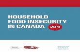 HOUSEHOLD FOOD INSECURITY IN CANADA - PROOF€¦ · Food insecurity is a serious public health problem because individuals’ health and well-being is tightly linked to their household