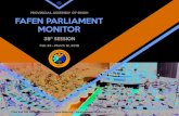 PROVINCIAL ASSEMBLY OF SINDH FAFEN PARLIAMENT MONITOR · development funds for Larkana, dilapidated state of the schools in Sindh, re-appointment of Dr. Asim Hussain as Chairman of