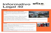 Informativo Legal 40 - UMOABOGADOS · 2015-05-26 · Ministerio de Minas y Energía Resolución 0072145 de 2014 Expiden reglamentación al transporte de crudo por oleoducto, con el