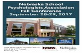 Nebraska School Psychologists Association Fall Conference ... · 2017 NSPA Speakers Randy Sprick, Ph.D. Safe & Civil Schools Dr. Randy Sprick is an educational consultant and trainer