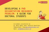 Developing a PhD Dissertation Research Problem: A Guide for Doctoral Students - Phdassistance.com