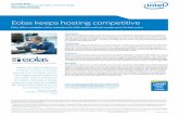 Eolas keeps hosting competitive - Intel · the company usually provides a complete hosting service, which includes taking responsibility for uptime and performance. Challenge Hosting
