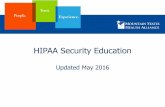 HIPAA Security Education - Ballad Health · Security incident: Unauthorized access, use, disclosure, modification or destruction of information or interference with system operations.
