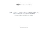 POLITICAL INFLUENCE ON PUBLIC ENTERPRISES AND MEDIA...POLITICAL INFLUENCE ON PUBLIC ENTERPRISES AND MEDIA 1 Summary Research rationale: Public enterprises have been identified as the