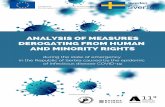 AND MINORITY RIGHTS DEROGATING FROM HUMAN ......The goal of this analysis is to show to what extent restrictions, that is, measures derogating from human rights enacted under the auspices
