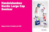 Handelsbanken Nordic Large Cap Seminar - Essity · Source: The information has been compiled by Essity for presentation purposes based on statistics taken from external market sources