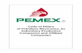 Code of Ethics of Petróleos Mexicanos, its Subsidiary ...pmi.com.mx/Public/SiteAssets/Code of Ethics.pdfPublic Officials and to Perform Permanent Actions that Promote Ethical Conduct,