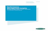 Performance Management Insights · To explore best practices in resolving performance problems, NetScout commissioned Forrester Consulting in August 2014 to evaluate the notion that