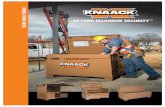 E g a OR SECURE JOBSITE ST - Collins Tools€¦ · KNAACK® SECURITY - IT'S A LOCK. All KNAACK® products are designed for use with a traditional padlock. • The KNAACK® Double