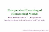 Unsupervised Learning of Hierarchical Modelshinton/csc2535/notes/lecture_mPoT.pdf · Two Approaches to Unsupervised Learning Pros Cons 1st strategy (constrain code) 2nd strategy (maximum