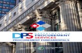 PROCUREMENT FUNDAMENTALS - Chicago...PROCUREMENT FUNDAMENTALS 1. OVERVIEW Mission Statement of the Department of Procurement Services (DPS): • DPS is the contracting authority for