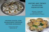 History and Trends in Shellfish Aquaculture ... SOURCE: Virginia Shellfish Aquaculture Situation and