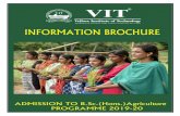 B.Sc. Agri. - VIT · 2009-10-24 · B.Sc. Agri. 2 1. INTRODUCTION VIT is emerging as a benchmark for the continuous journey towards excellence among the institutions of higher education
